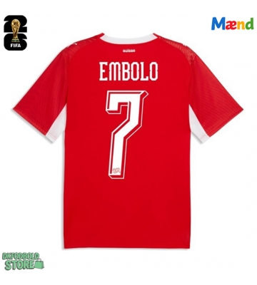 Schweiz Breel Embolo #7 Replika Hjemmebanetrøje VM 2026 Kortærmet